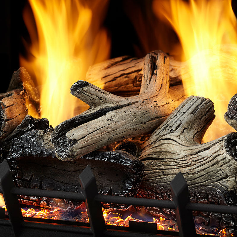 Monessen 30 Inch 6 Piece Beachcomber Refractory Log Set for Natural Blaze VF 24 Inch Burners