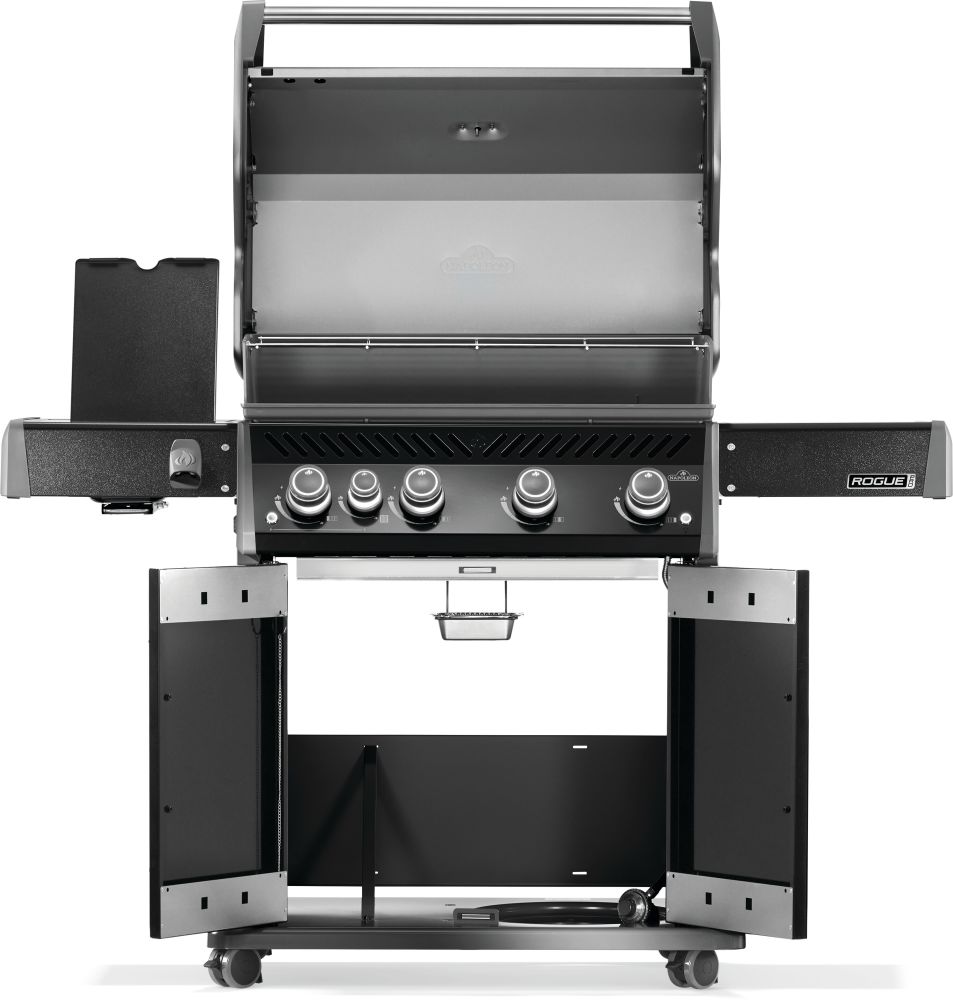Napoleon Grills Black Rogue Pro 525 Gas Grill with Infrared Side Burners