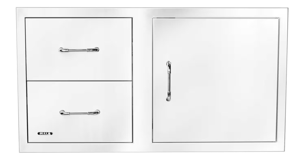 Bull Outdoor Products Reversible Double Drawer and Door Outdoor Kitchen Combo