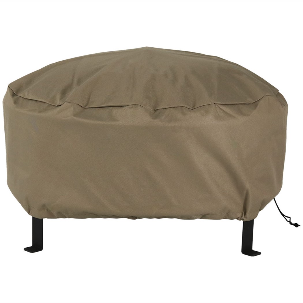 SunnyDaze 36 Inch Round Heavy-Duty PVC Outdoor Fire Pit Cover