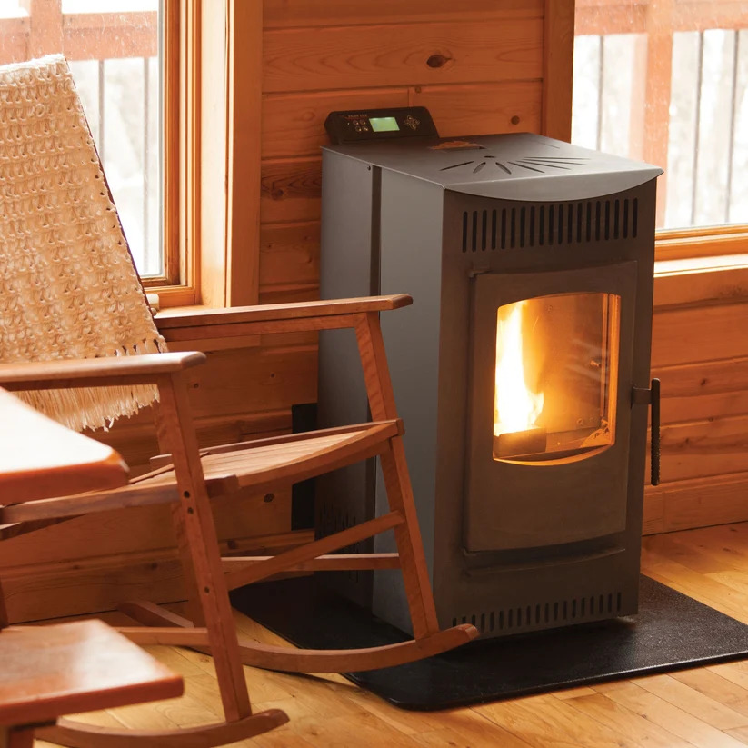 Castle 18 Inch Serenity Pellet Stove with 40 Pound Hopper