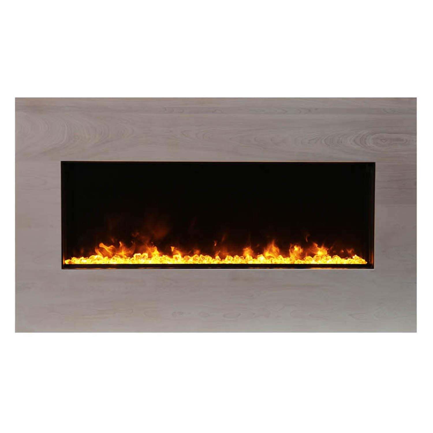 Amantii White Birch Mantel Surround for the BI-40-XTRASLIM Electric Fireplace