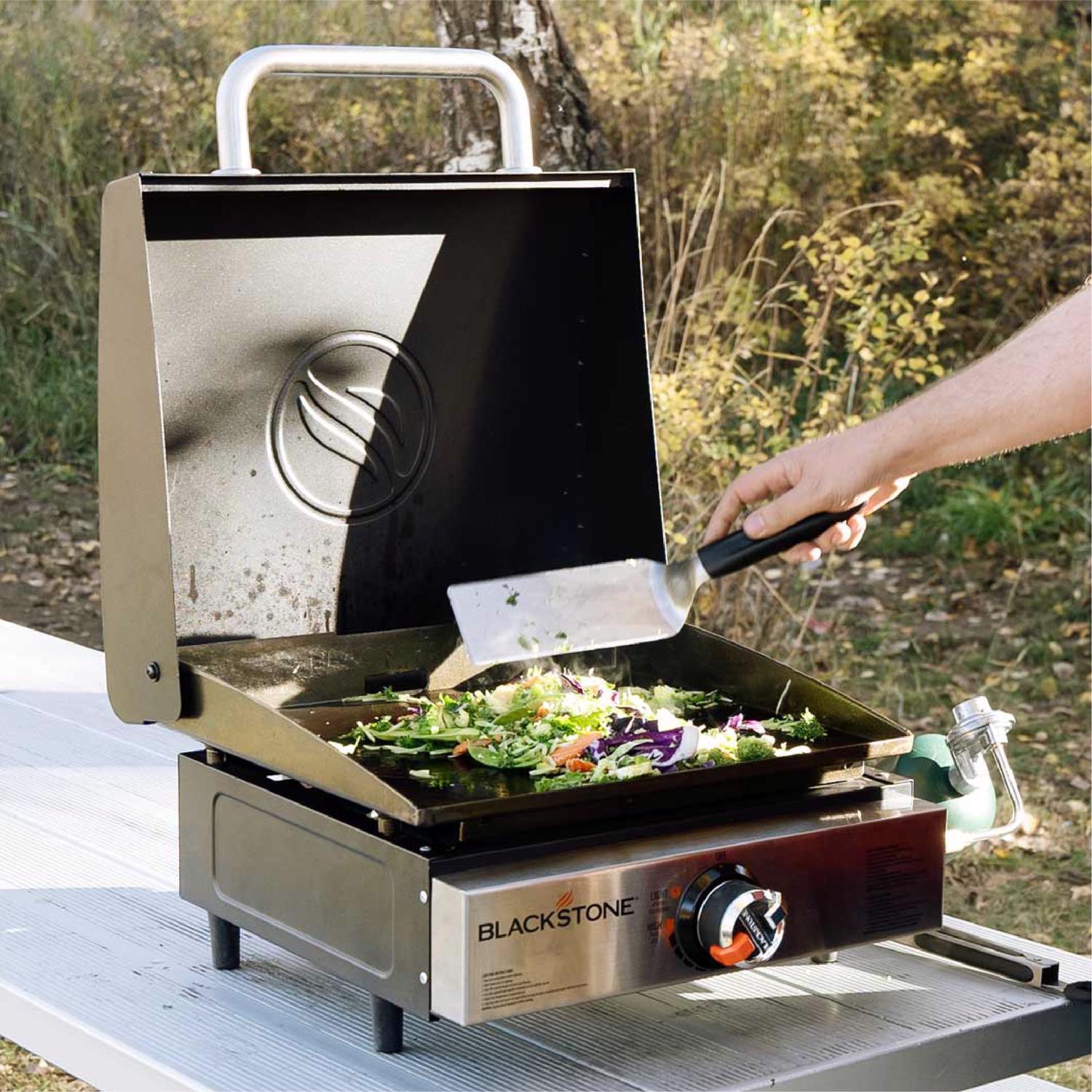 Blackstone 17 Inch Tabletop Griddle with Hood