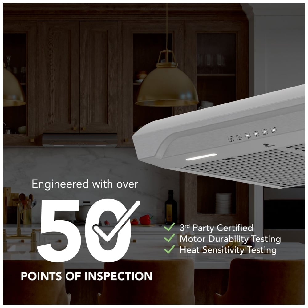 Broan 30 Inch 3-Speed 640 MAX Blower CFM Range Hood