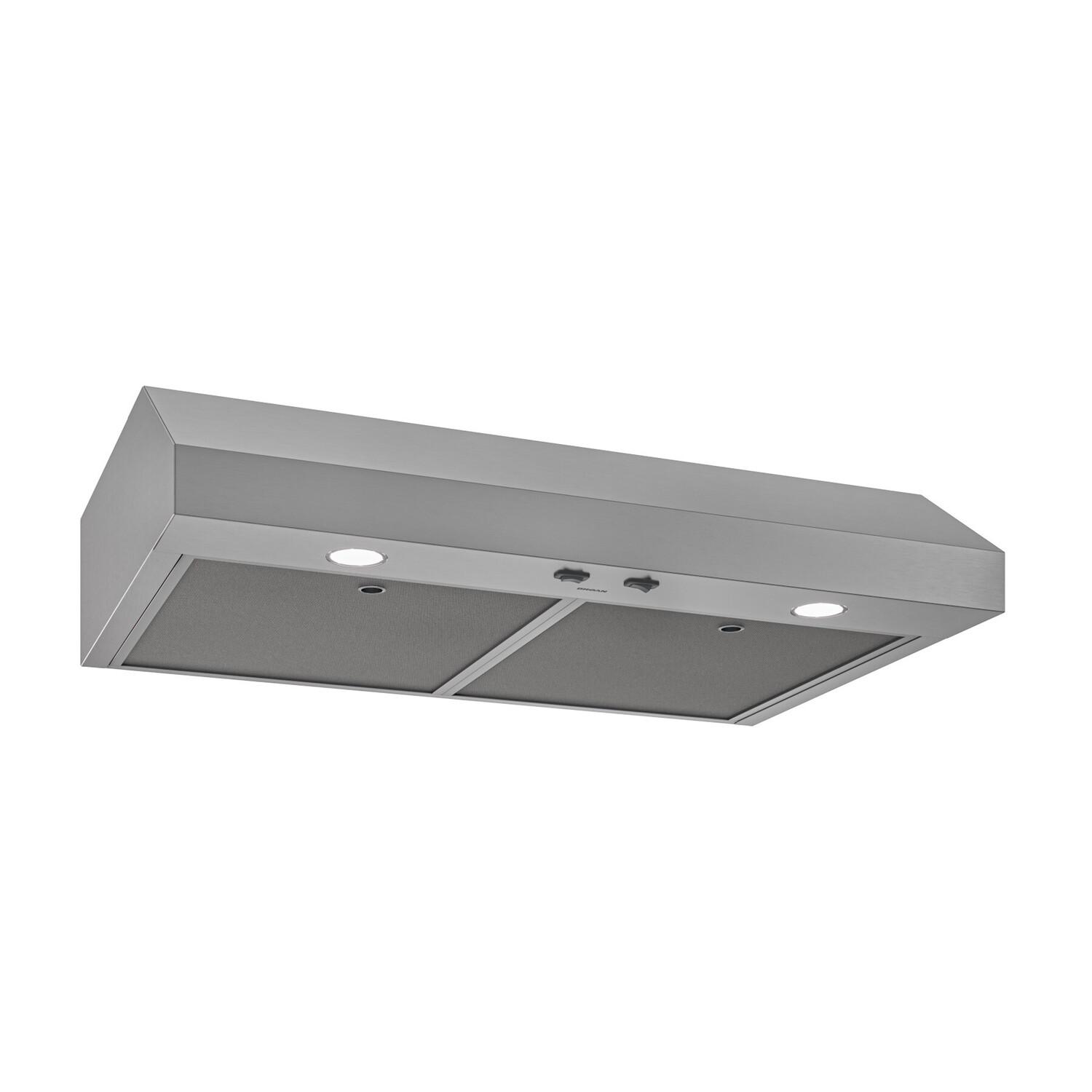 Broan Glacier 36 Inch 350 MAX Blower CFM 2 Speed Range Hood