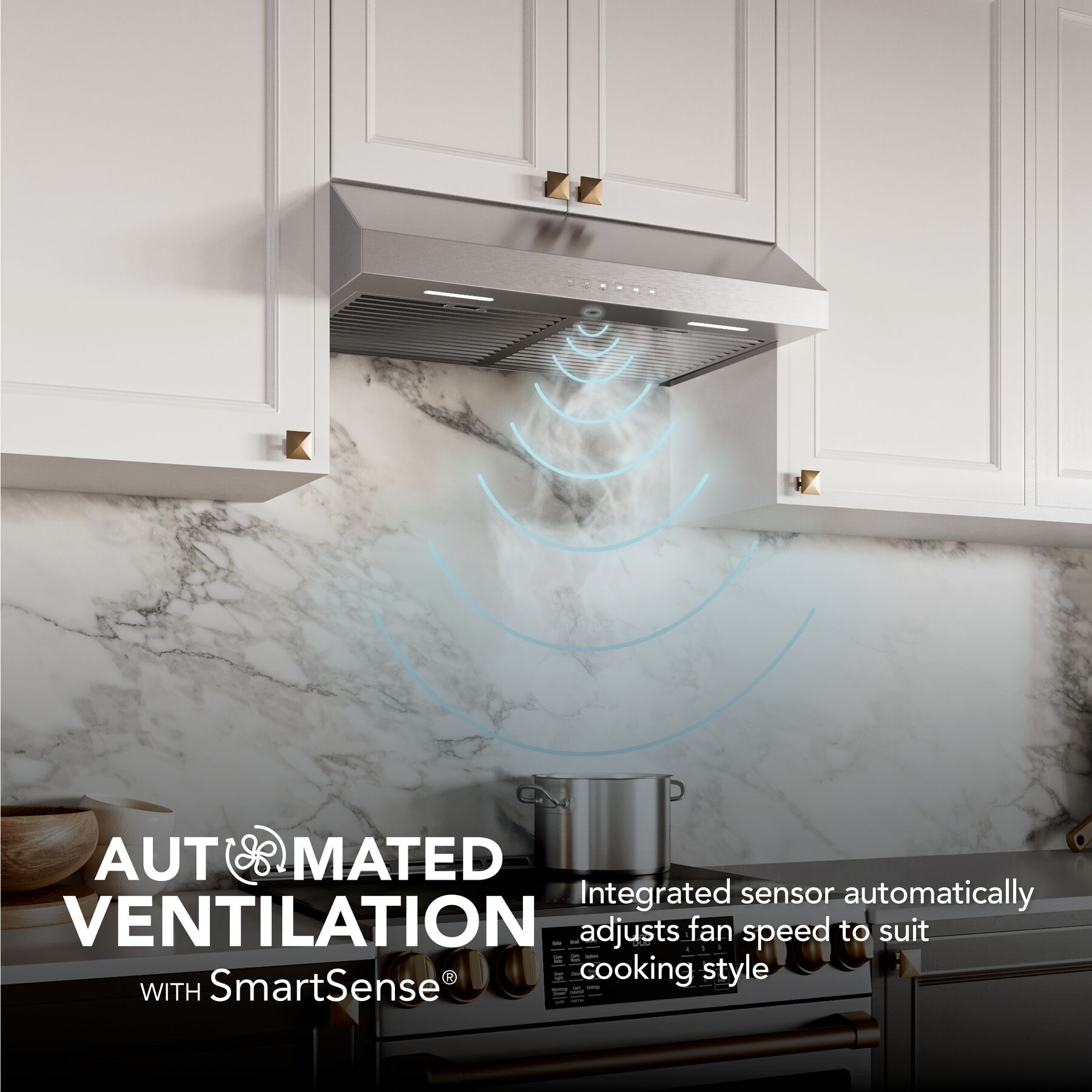 Broan Glacier 36 Inch 490 MAX Blower CFM 3 Speed Range Hood