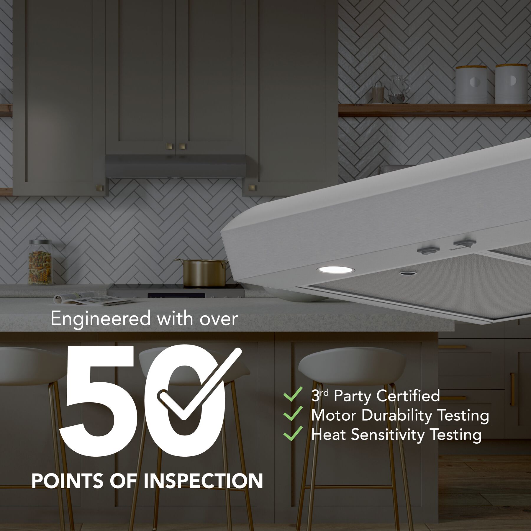 Broan MTR1 Series 36 Inch 350 MAX Blower CFM Range Hood