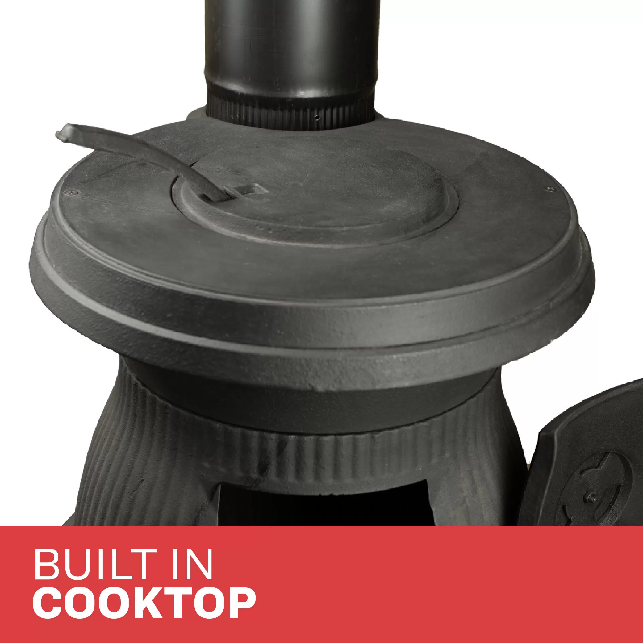 US Stove 22 Inch Cast Iron Caboose Potbelly Coal Stove