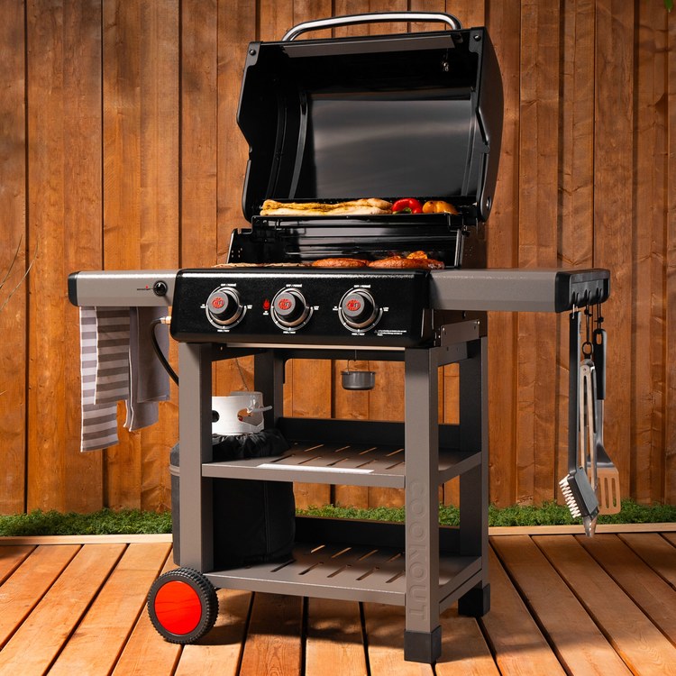 Coleman Cookout 3 Burner Portable Propane Grill