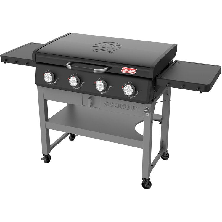 Coleman Cookout 4 Burner Portable Propane Griddle with Lid