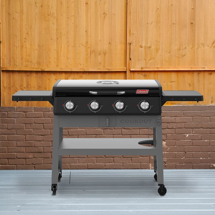 Coleman Cookout 4 Burner Portable Propane Griddle with Lid