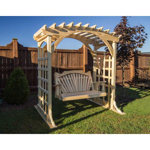 Creekvine Designs Treated Pine Fanback Porch Swing