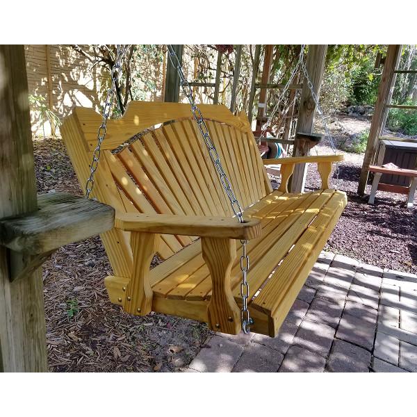Creekvine Designs Treated Pine Fanback Porch Swing