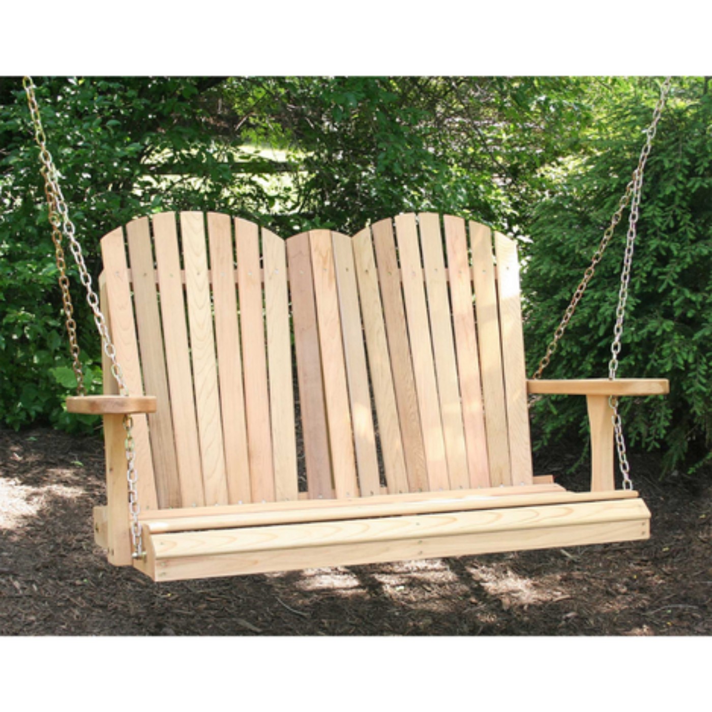 Creekvine Designs 4 Foot Cedar Adirondack Chair Style Porch Swing
