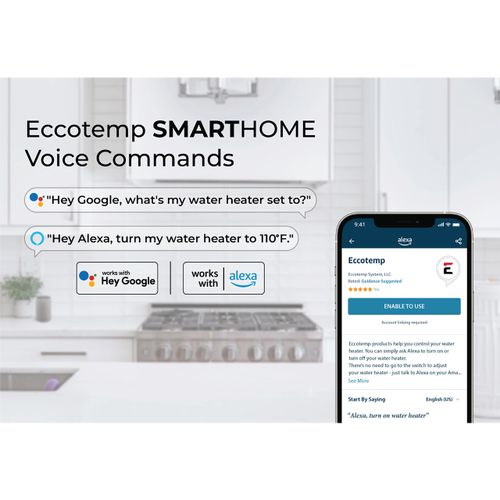 Eccotemp 6.8 GPM SH22 Smart Indoor Tankless Gas Water Heater
