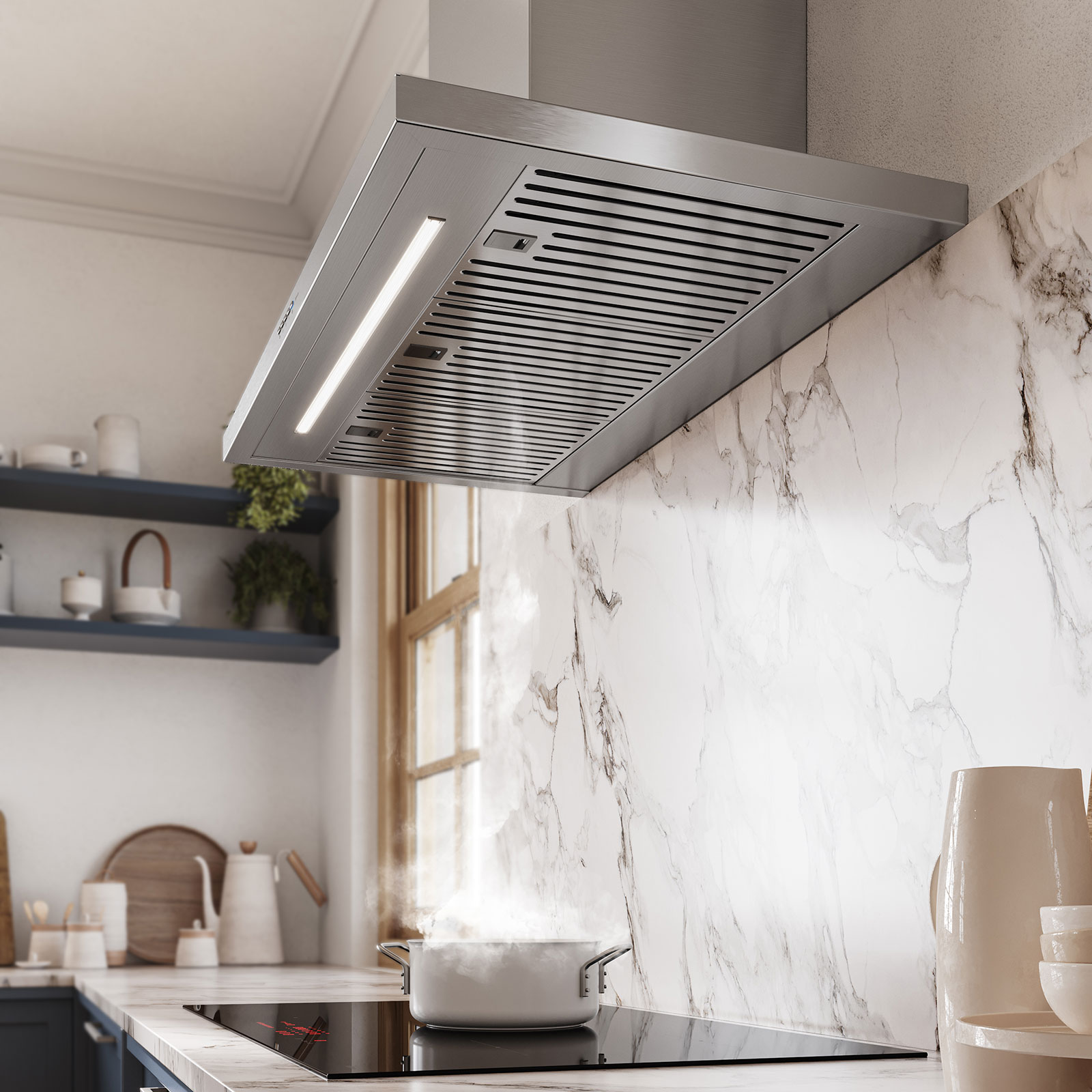 Falmec 36 Inch Vulcano Plus NRS Wall Mount Vent Hood