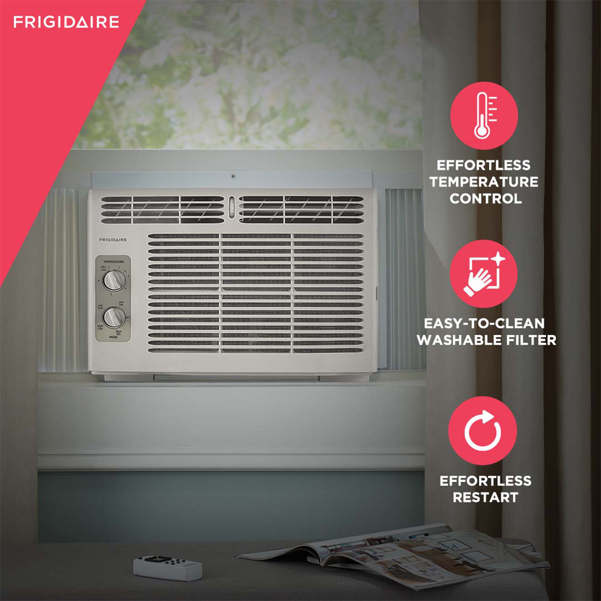 Frigidaire 16 Inch 5K BTU Cool-Only Window Air Conditioner