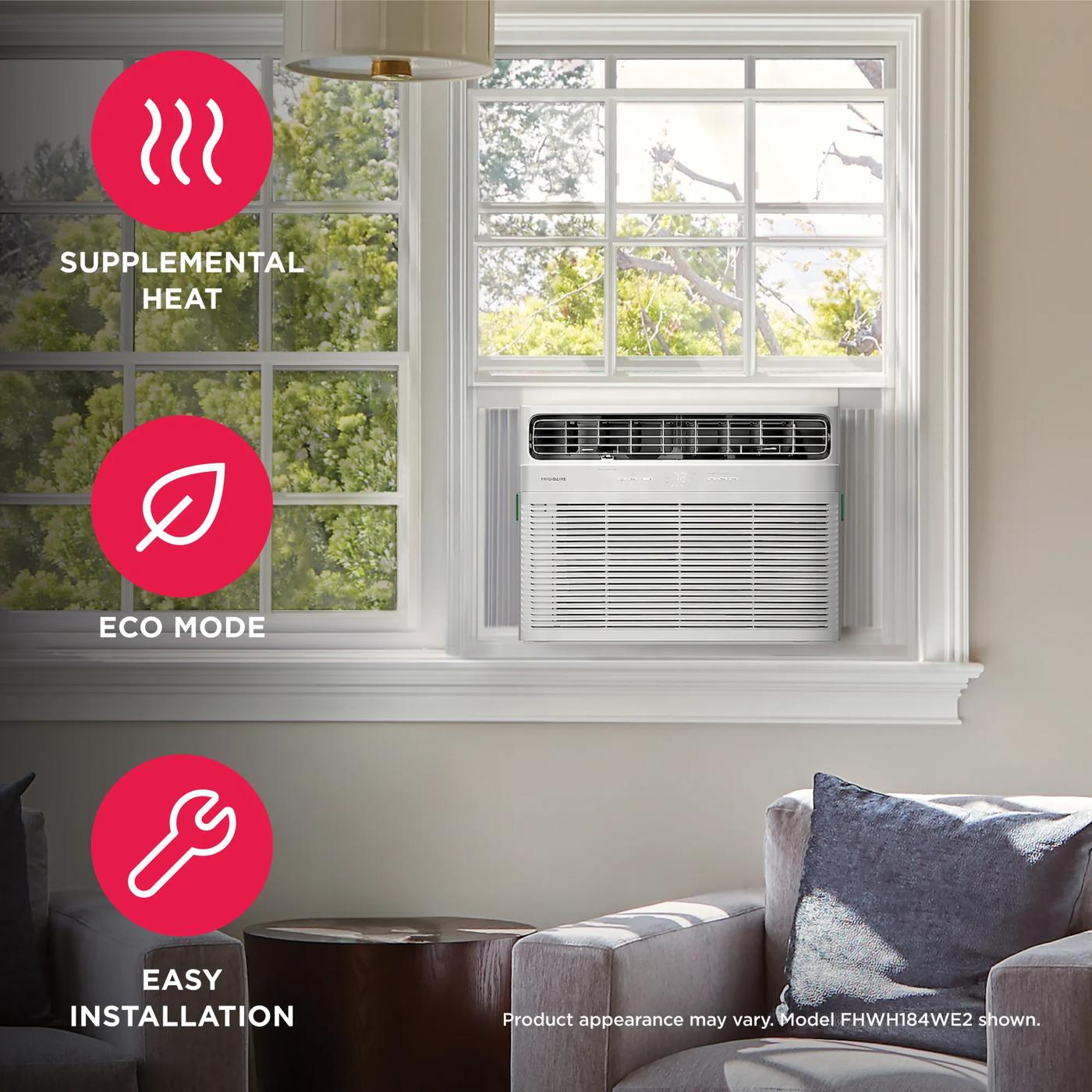 Frigidaire 24 Inch 23.2K BTU Window Air Conditioner with Supplemental Heat