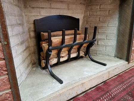 Grate Wall of Fire 21 Inch Heavy-Duty Reflective Fireback - 20 Inch Height