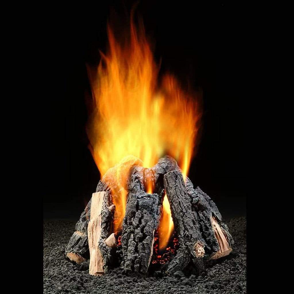 Hargrove Kiva Natural Gas Log Set with Burner - No Valve