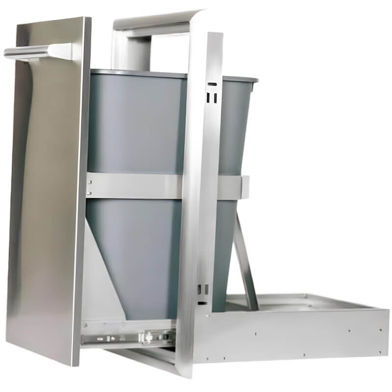 Haven Outdoor 15 Inch Coyote Outdoor Drawer with Trash Center