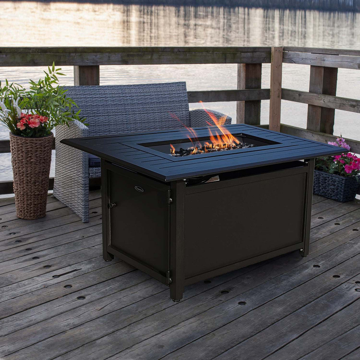 JR Home 46 Inch Paramount Charlie Convertible Propane Fire Table