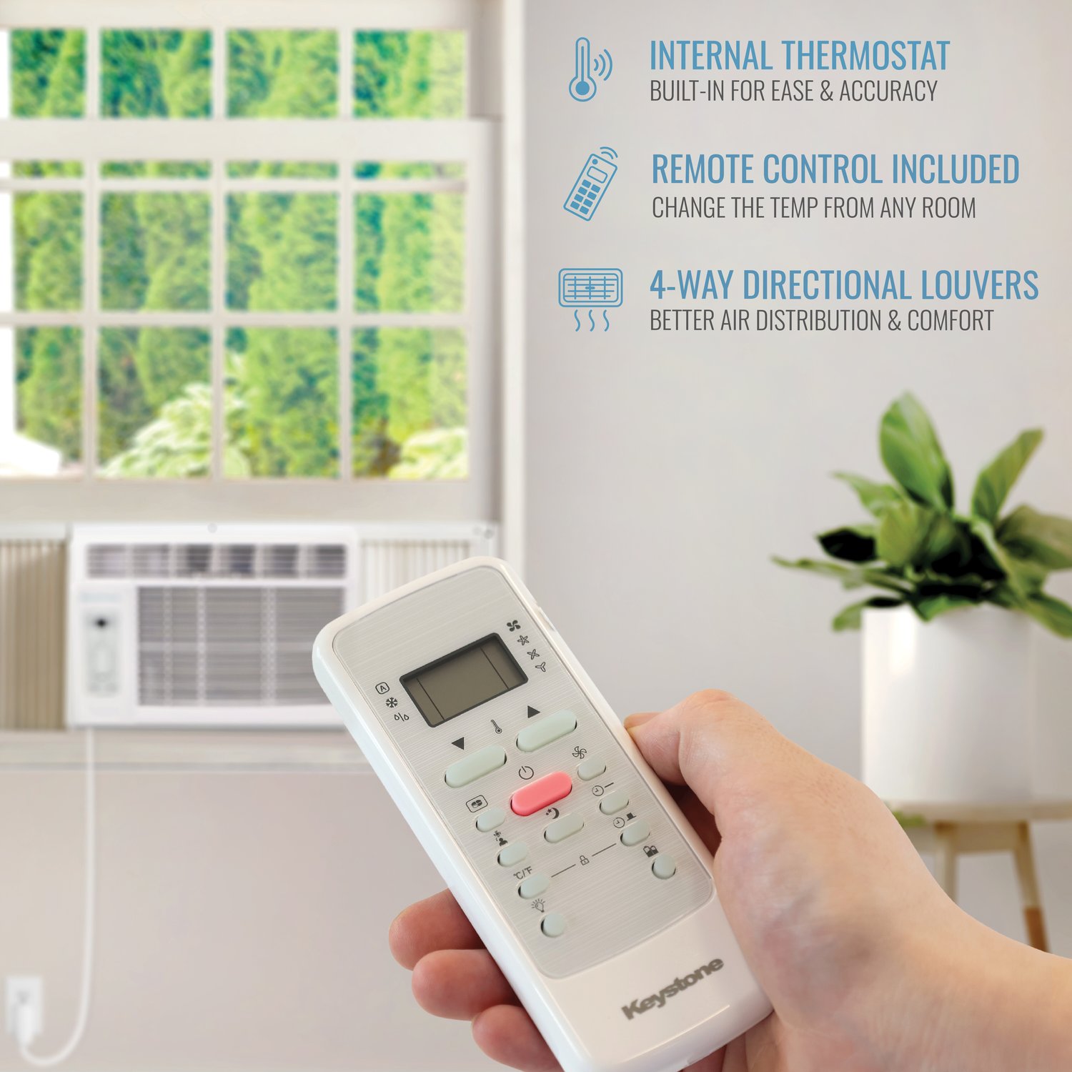 Keystone 19 Inch 6K BTU Window Air Conditioner - 115V
