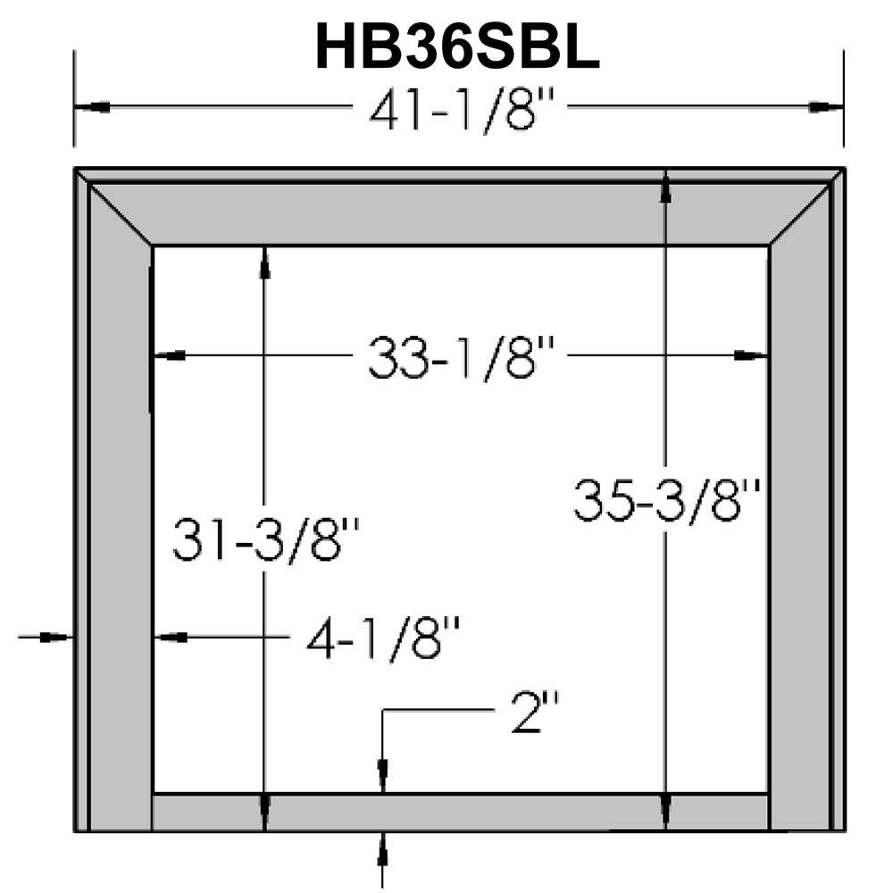 Kingsman Decorative Fireplace Surround - For HBZDV3624/3628/3632 Series Fireplaces