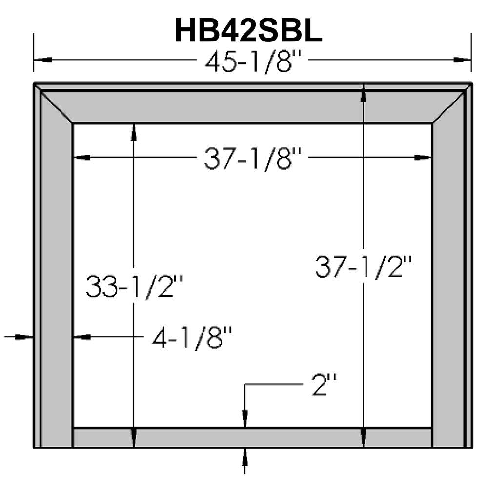 Kingsman Decorative Fireplace Surround - For HBZDV4224/4228/4232 Series Fireplaces