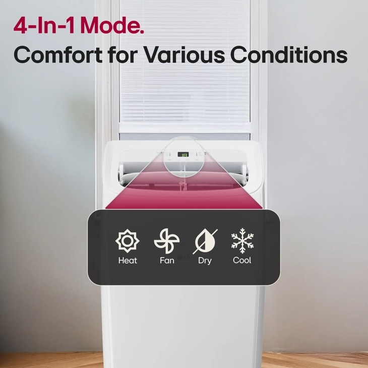 LG 10K BTU Portable Air Conditioner with Heater