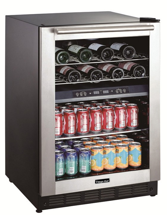 Magic Chef Dual Zone Built-In Wine and Beverage Cooler