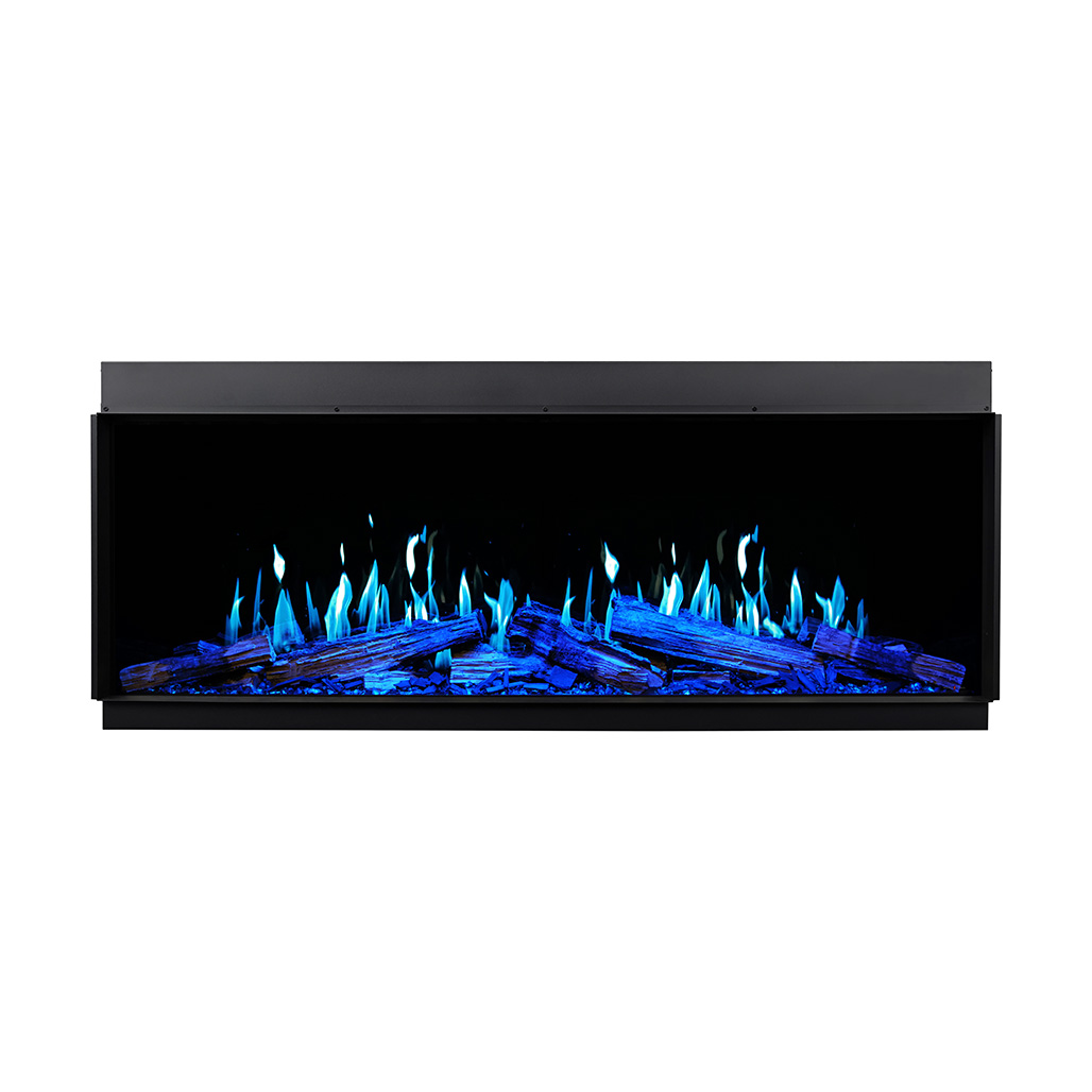 Modern Flames 60 Inch Orion V2 Multi-View Bay Front Wall Mount Electric Fireplace