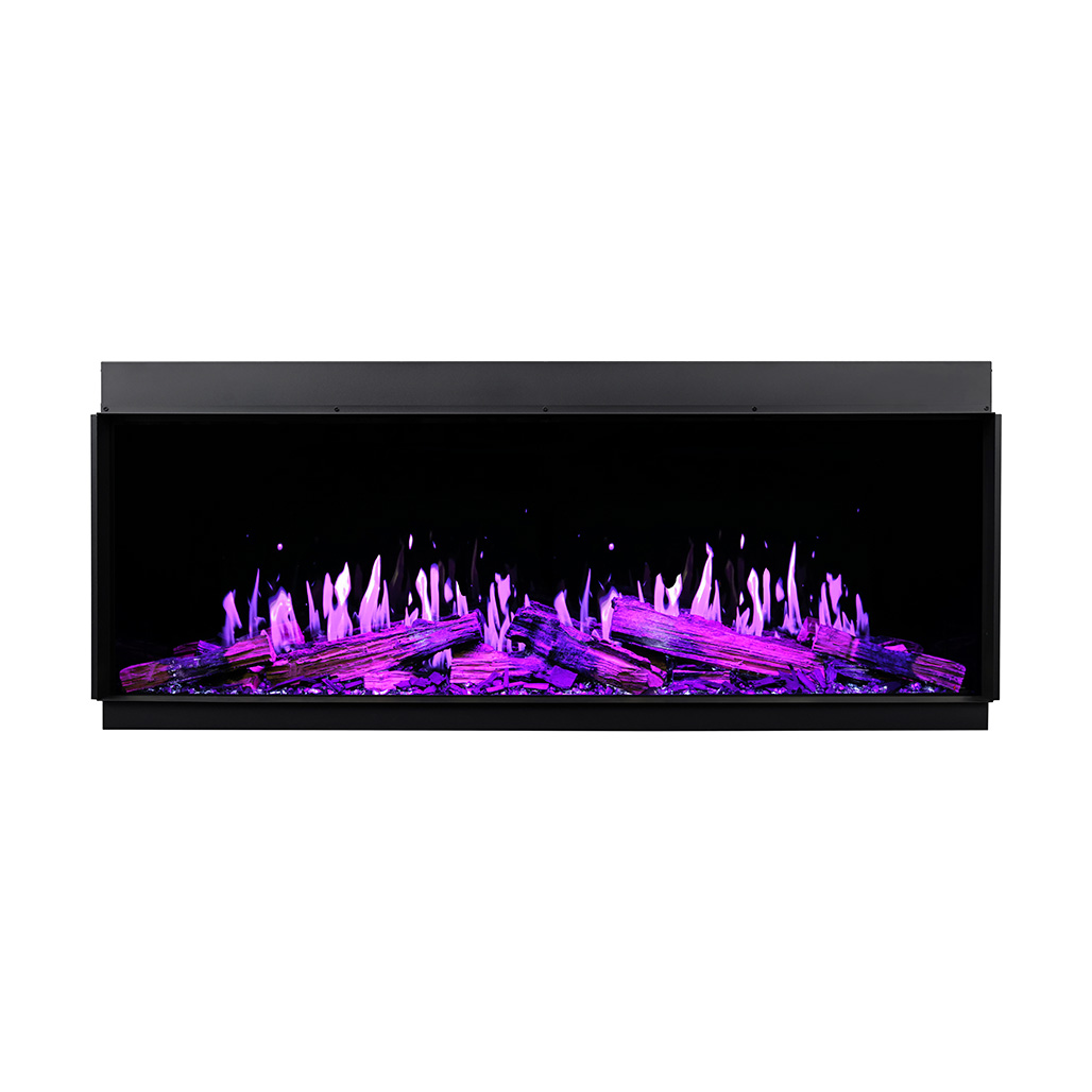 Modern Flames 100 Inch Orion V2 Multi-View Bay Front Wall Mount Electric Fireplace