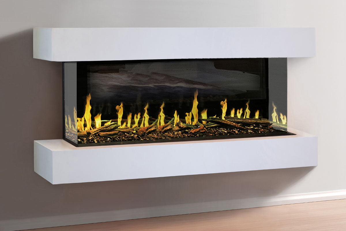 Modern Flames Ready to Finish Floating Mantel for 60 Inch Orion Electric Fireplace