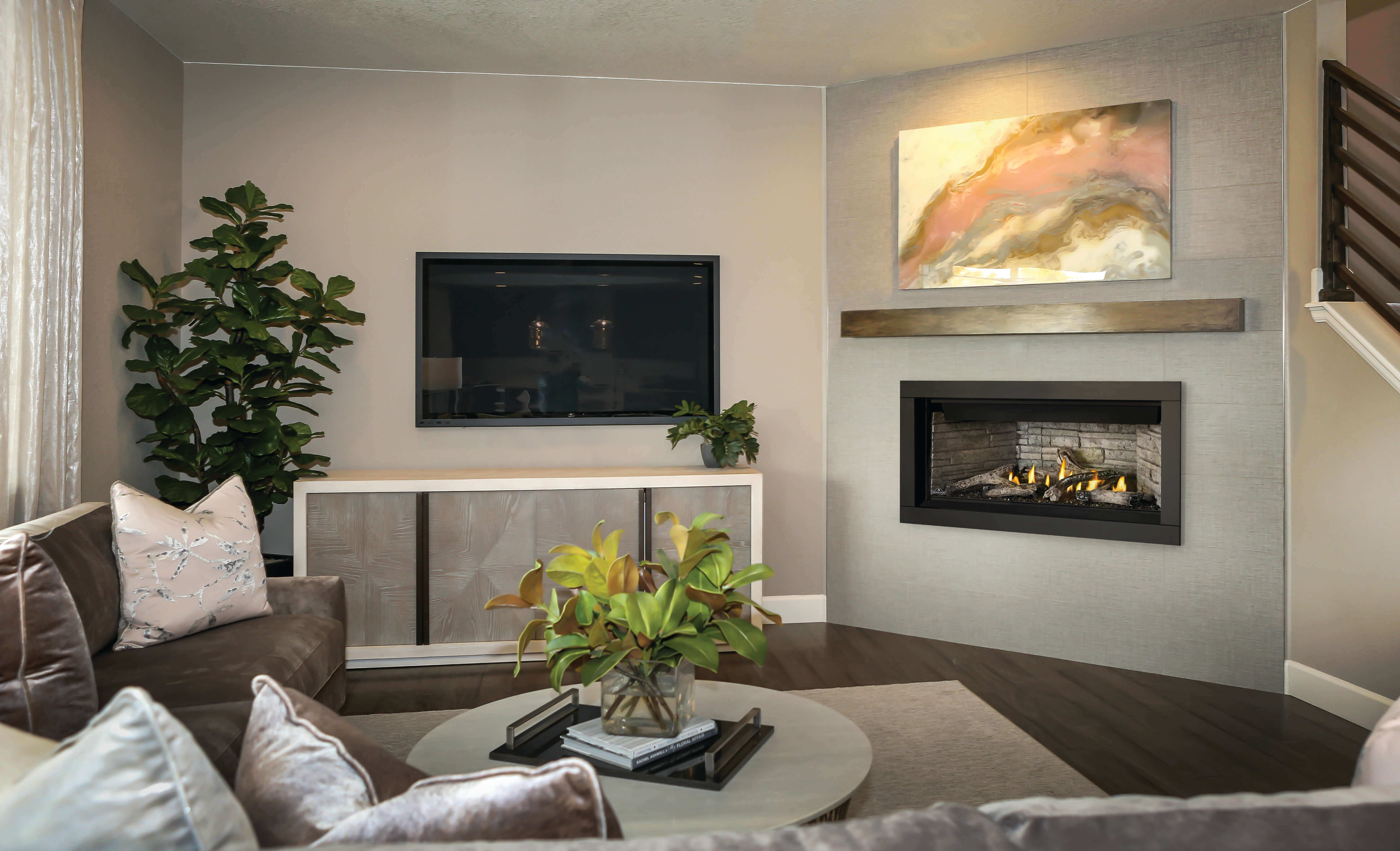 Napoleon 42 Inch Ascent Direct Vent Natural Gas Linear Fireplace