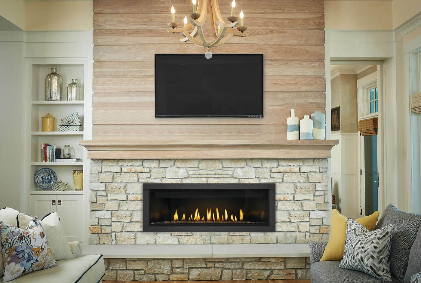 Napoleon 56 Inch Ascent Direct Vent Natural Gas Linear Fireplace