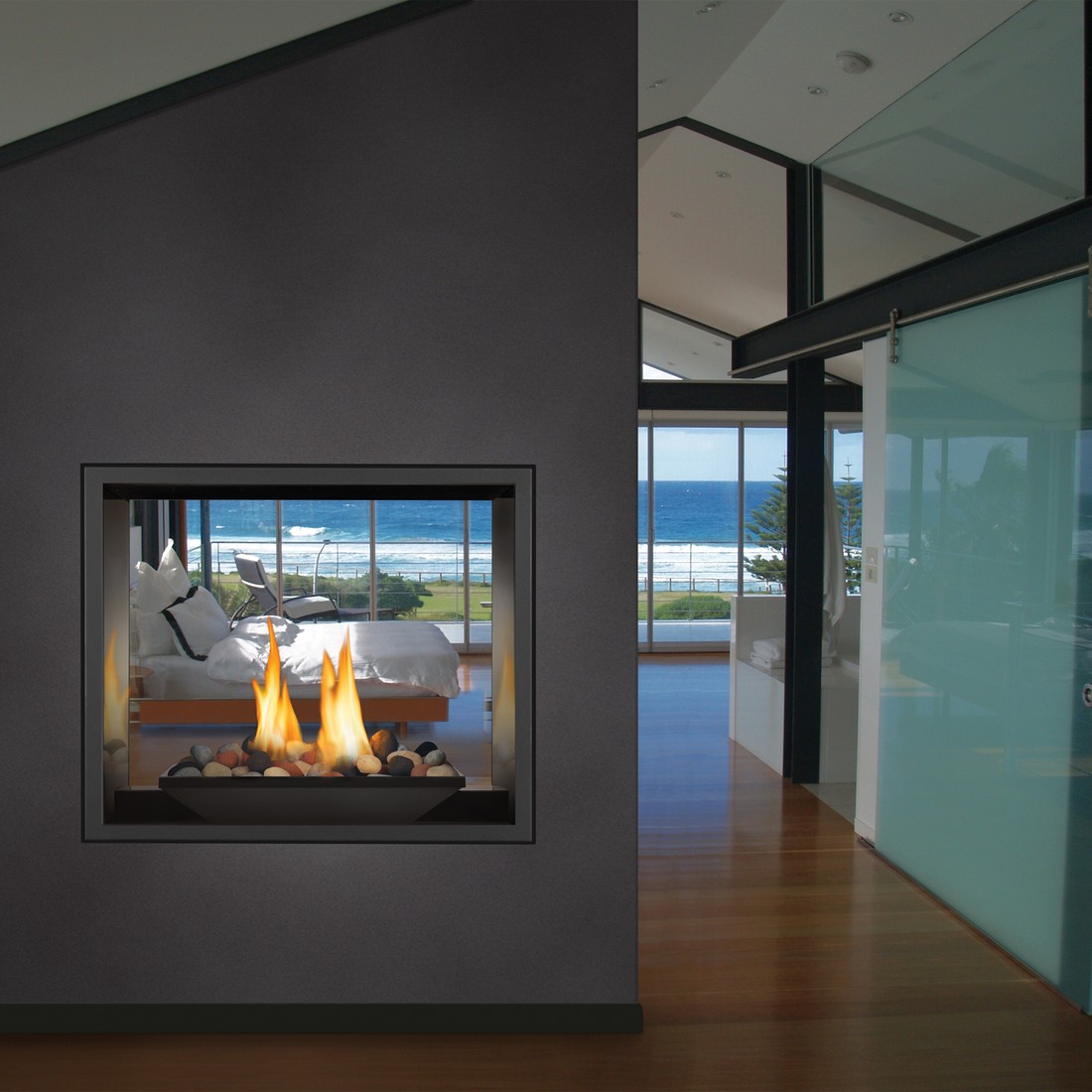 Napoleon High Definition 81 Direct Vent Natural Gas Fireplace - Electronic Ignition