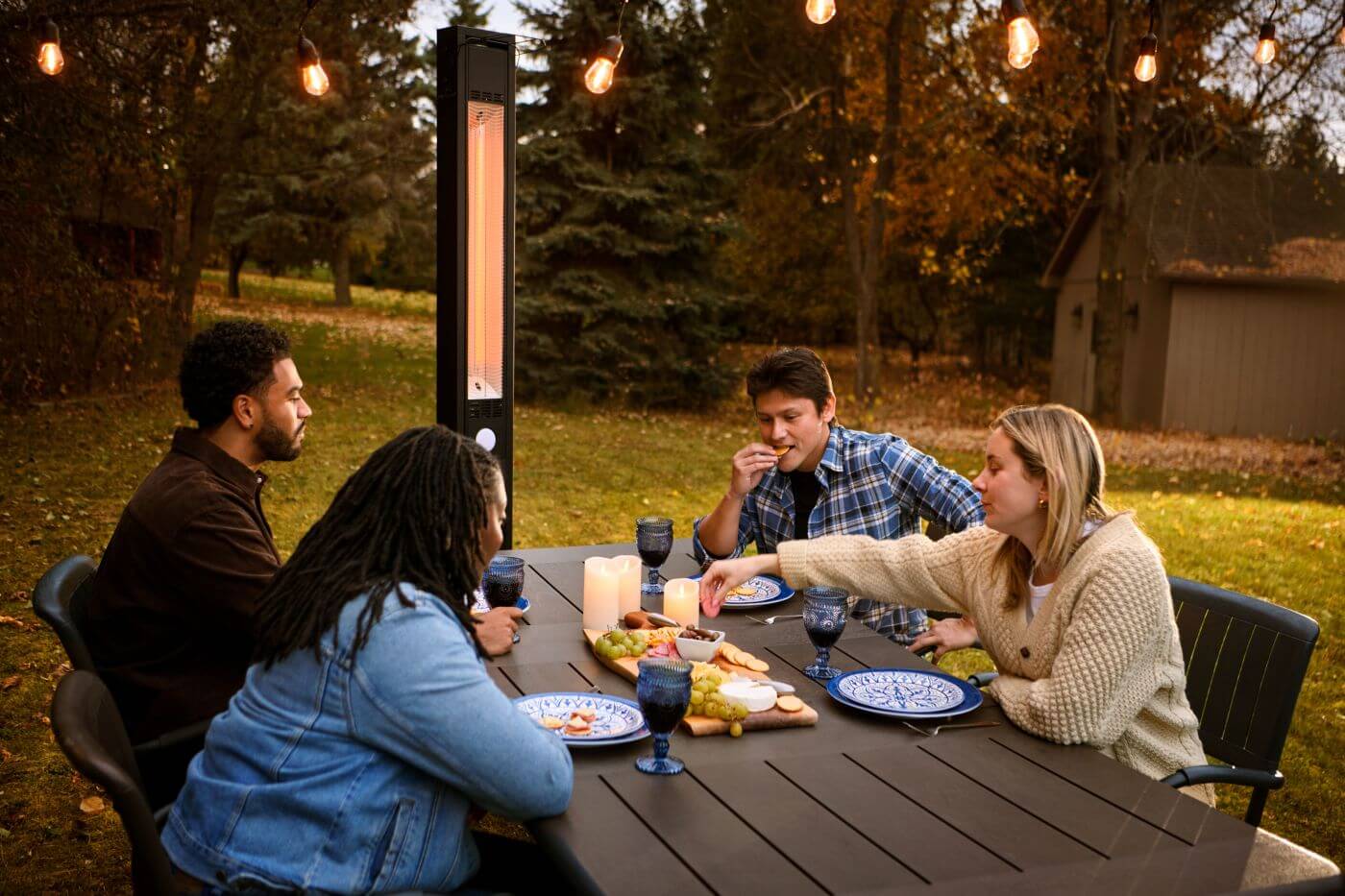Napoleon 80 Inch Phantom Freestanding Outdoor Electric Infrared Heater