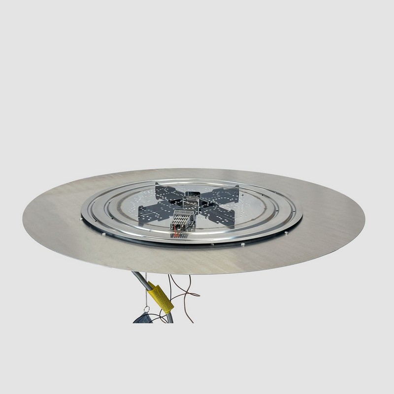 Outdoor Greatroom Company 42 Inch Round Crystal Fire Plus Gas Burner Plate