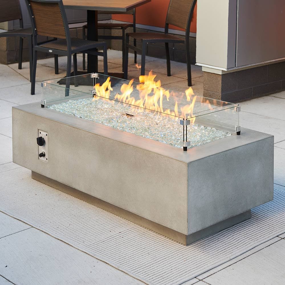 Outdoor Greatroom Company 54 Inch Linear Gas Fire Pit Table