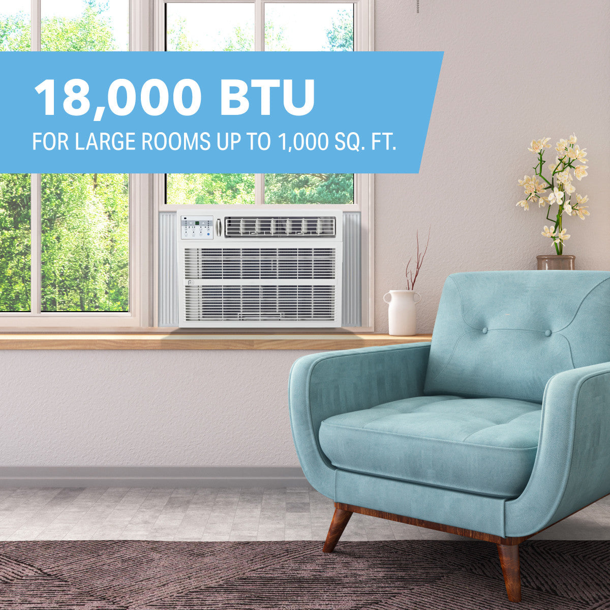 Perfect Aire 18K BTU Window Air Conditioner with Remote Control