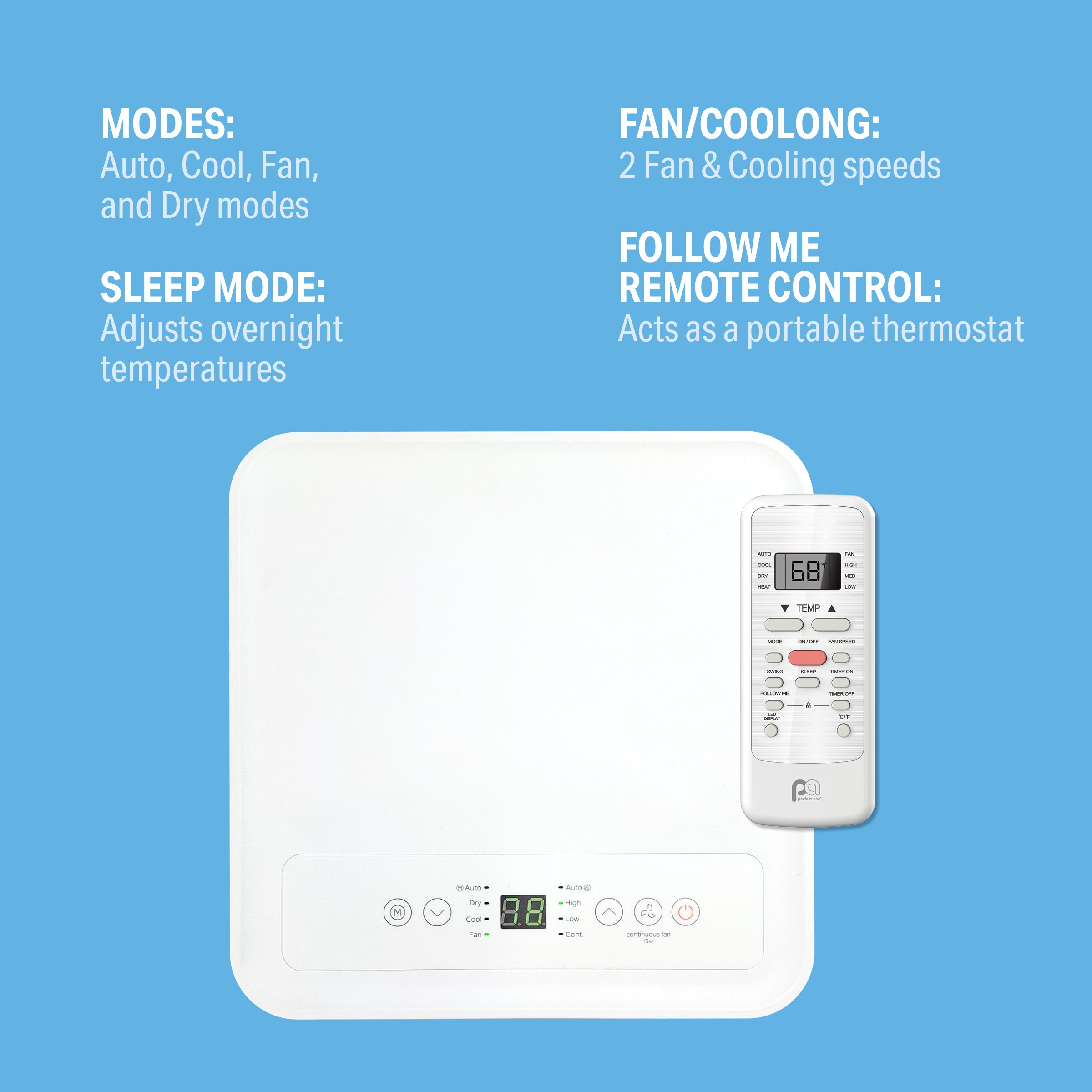 Perfect Aire 10K BTU Compact Portable Air Conditioner