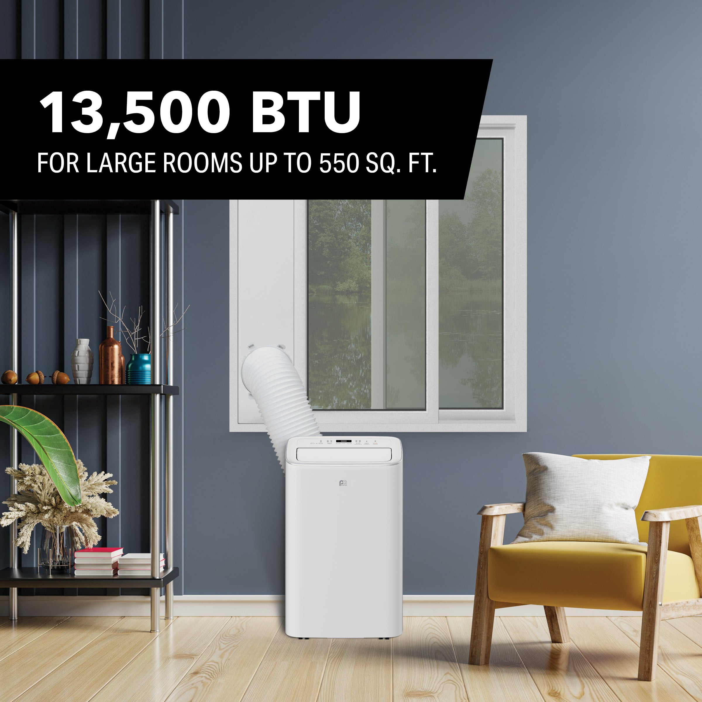 Perfect Aire 13.5K BTU Portable Air Conditioner with Full-Function Remote Control