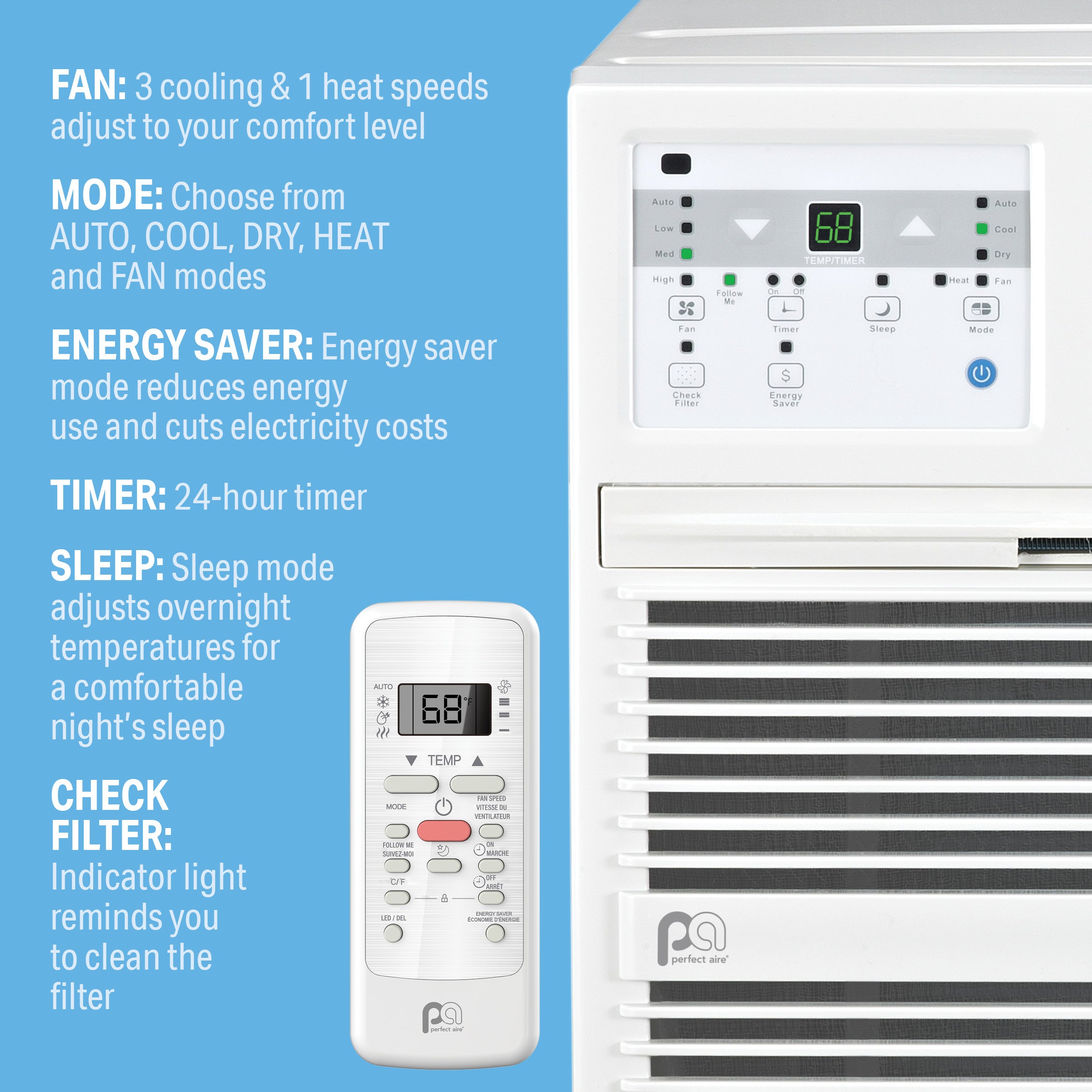 Perfect Aire 12K BTU Through-the-Wall Air Conditioner
