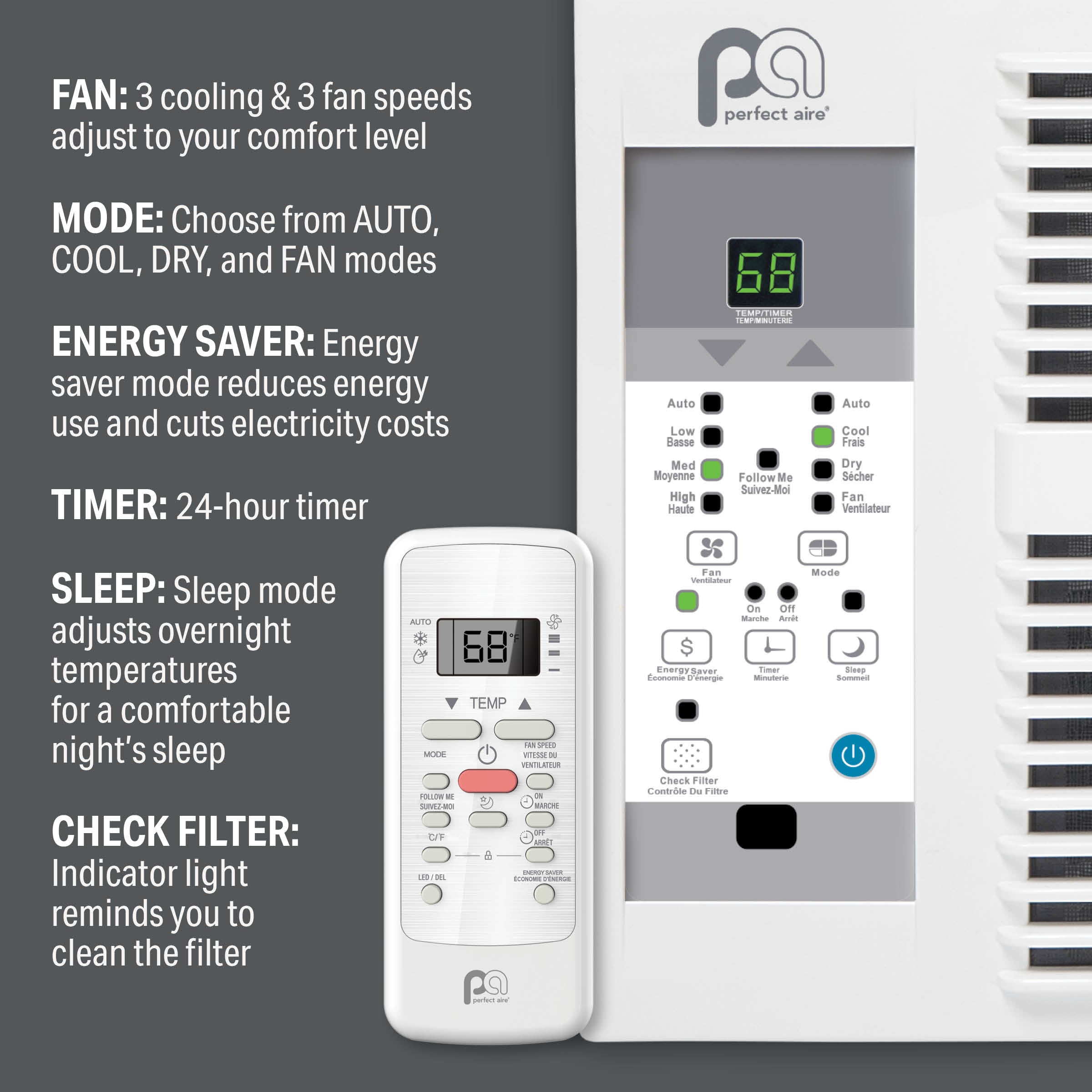 Perfect Aire 10K BTU Window Air Conditioner