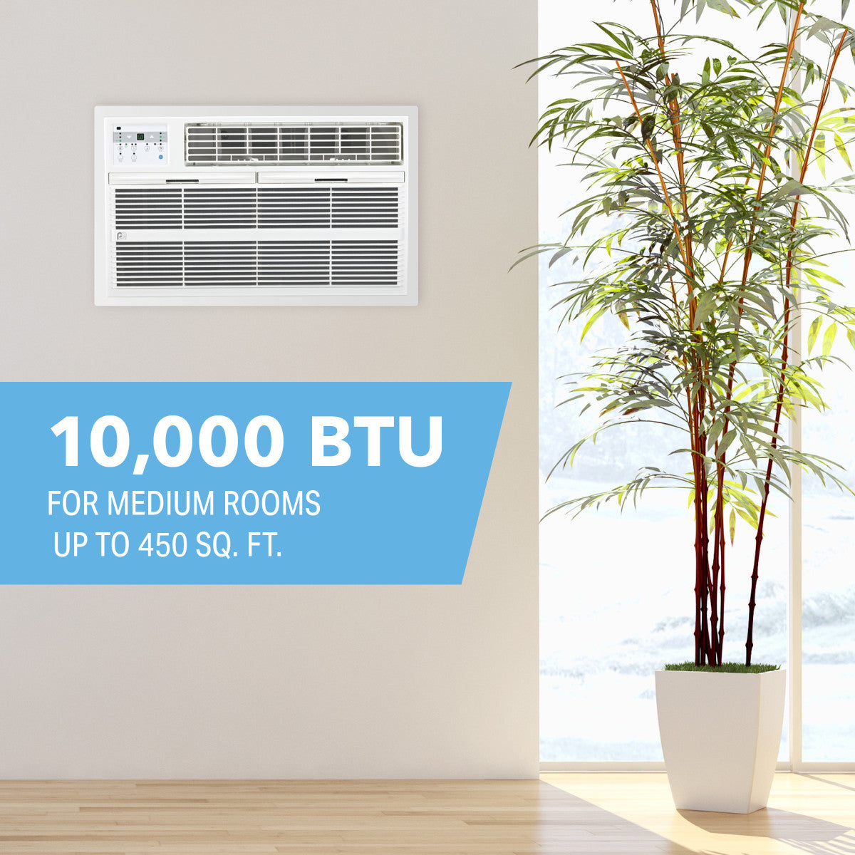 Perfect Aire 10K BTU Through-the-Wall Air Conditioner with Remote Control