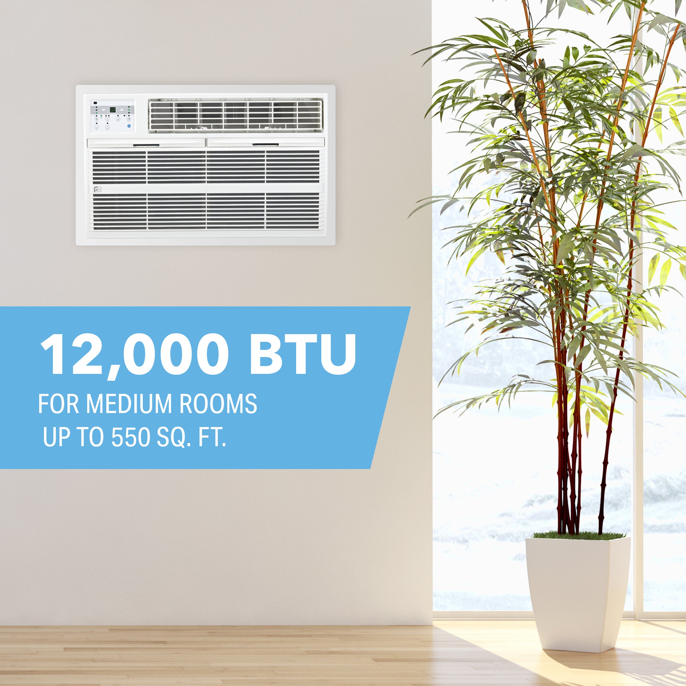 Perfect Aire 12K BTU Through-the-Wall Air Conditioner with Remote Control