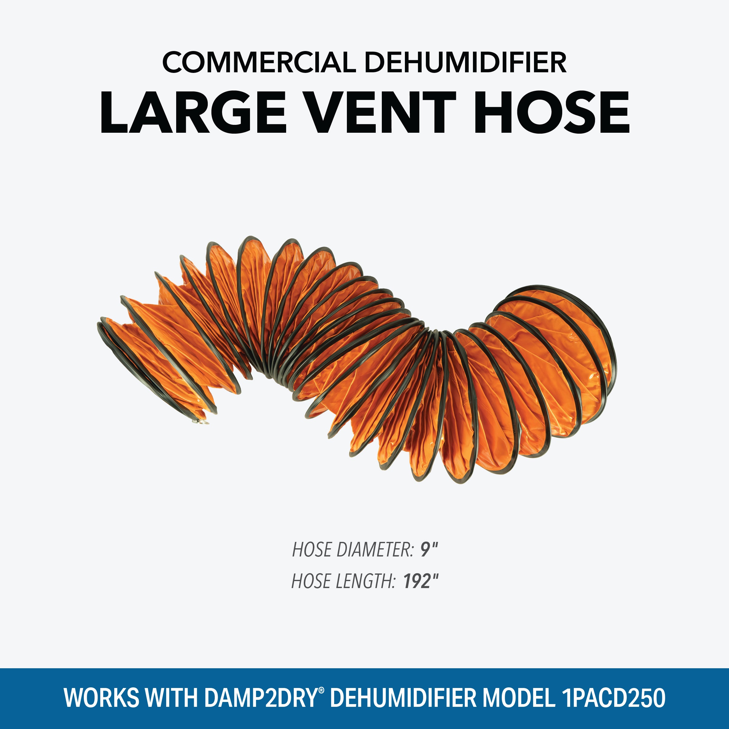 Perfect Aire 16 Foot Large Commercial Dehumidifier Vent Hose