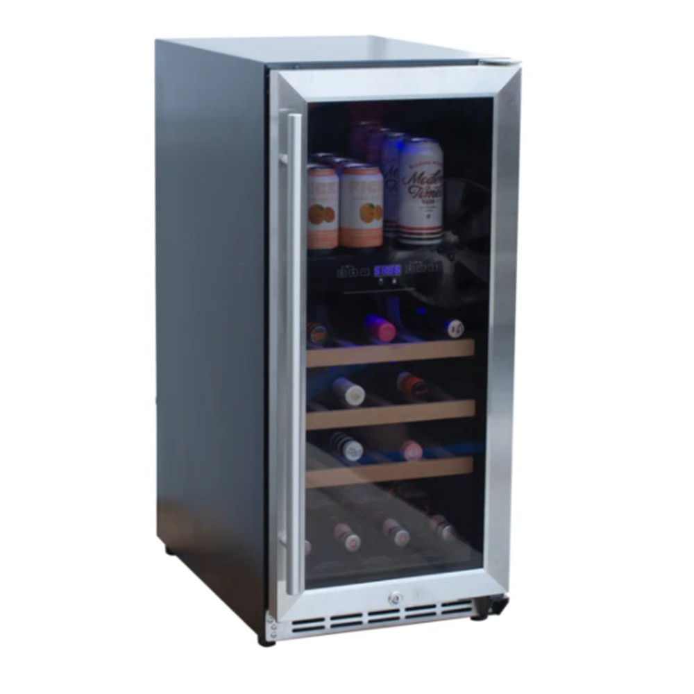 RCS 15 Inch Stainless Steel Dual Zone Wine Cooler