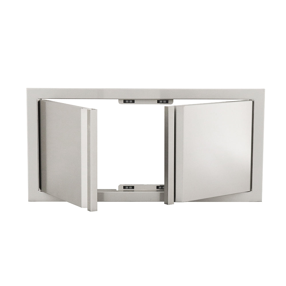 RCS Stainless Steel Low Profile Valiant Double Doors
